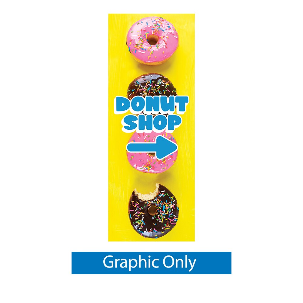 Zeppy Double-Sided Outdoor Banner Stand — 31.5x71 Graphic Only